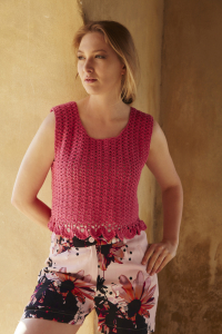 Women's Crocheted Top Novita Cotton Soft