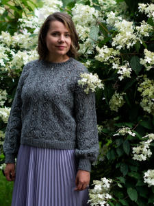 Yarn Stories by Sari N: Ines Lace Sweater Novita Nordic Wool
