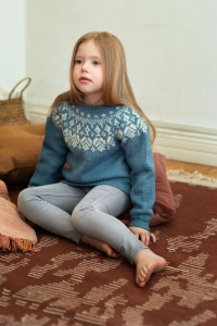 Novita Nordic Wool and Wool Cotton: Tiiraluoto sweater for children