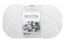 Novita Nalle-011 valkoinen villasekoitelanka