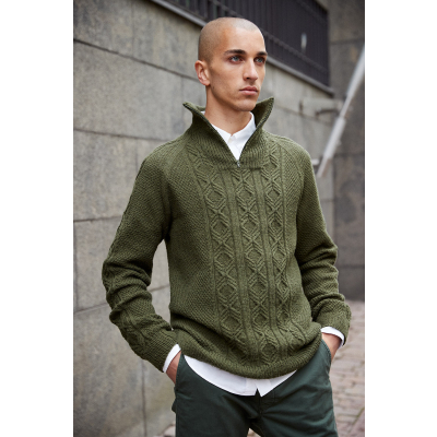 Novita Merino 4 PLY: Aarni textured knit sweater