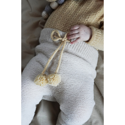 Novita Merino 4PLY: Pompula knitted baby tights- Nur auf English