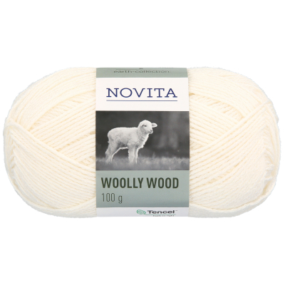 Novita Woolly Wood-010 Naturweiß