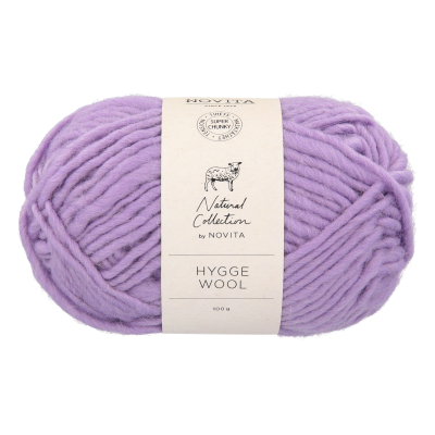 Novita Hygge Wool-730 blåbärsmjölk ullgarn