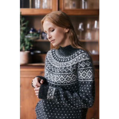 Novita Icelandic Wool: Kaamos colourwork sweater