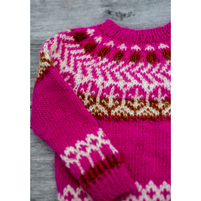 Novita Icelandic Wool: Children’s Kaarna colourwork sweater