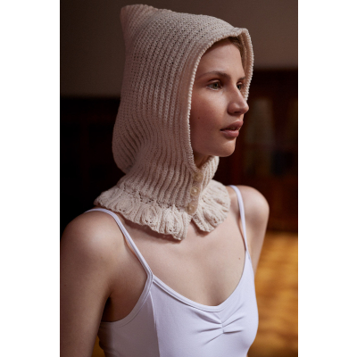 Novita Merino 4 PLY: Klaara knitted hood - nur auf Englisch