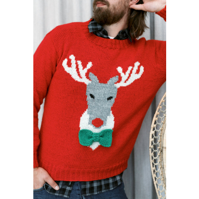 Men's Reindeer sweater Novita Nalle