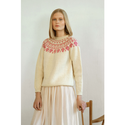 Tiiraluoto sweater Novita Nordic Wool ja Wool Cotton