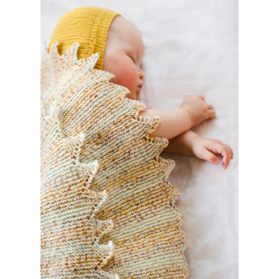 Knitted baby blanket Novita Baby Merino Dream